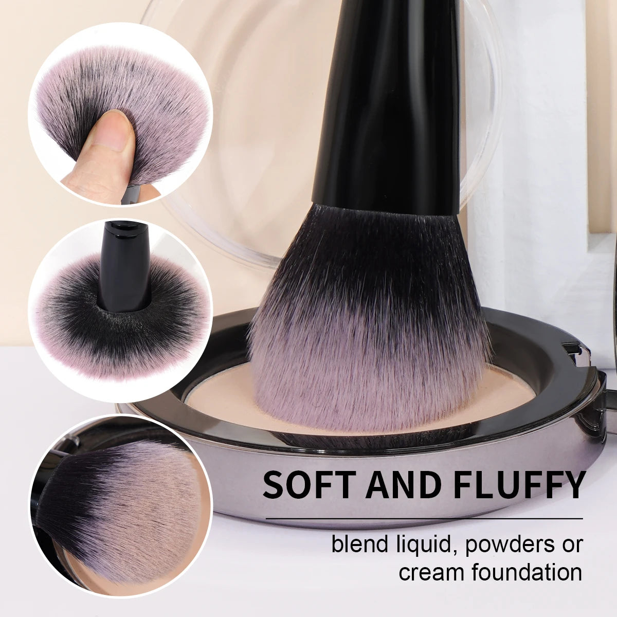 MAANGE Makeup Brushes 18pcs Professional Natural Foundation Eyeshadow Concealer Blending Brush with Storage Box Kabuki Women Kit