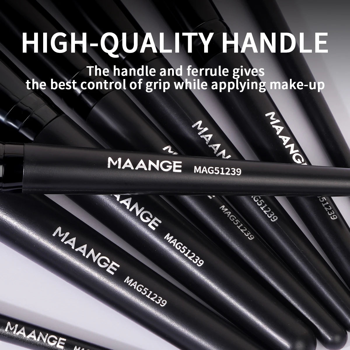 MAANGE Makeup Brushes 18pcs Professional Natural Foundation Eyeshadow Concealer Blending Brush with Storage Box Kabuki Women Kit
