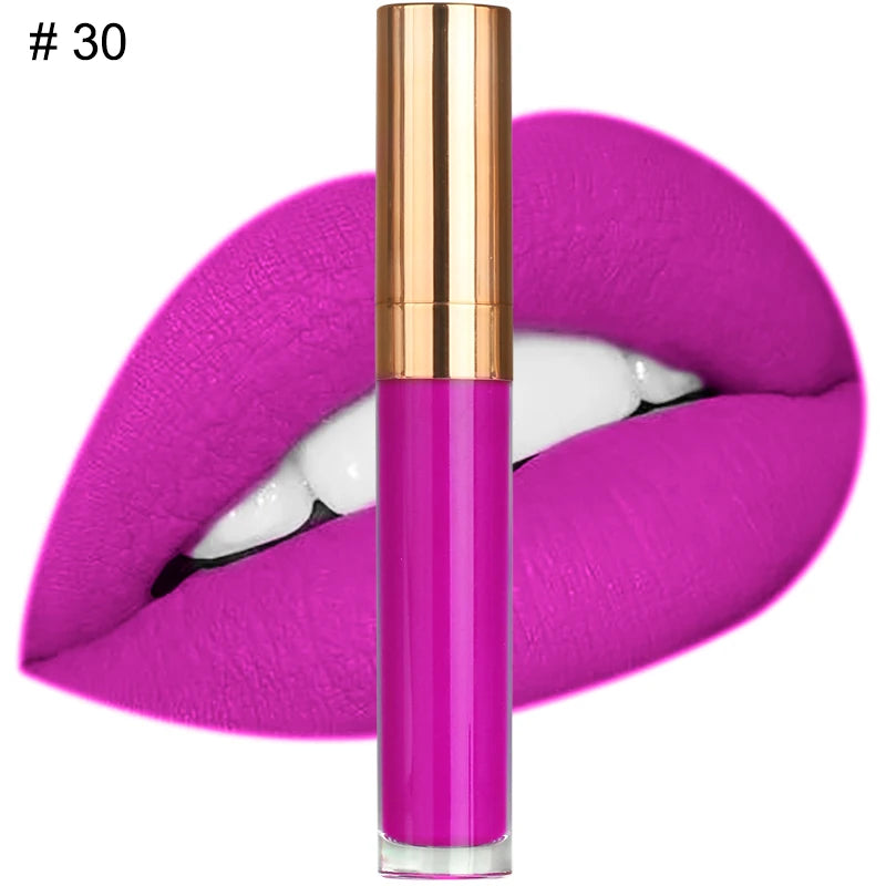 Rouge à Lèvres Liquide Mat — 41 Teintes Vegan Longue Tenue
