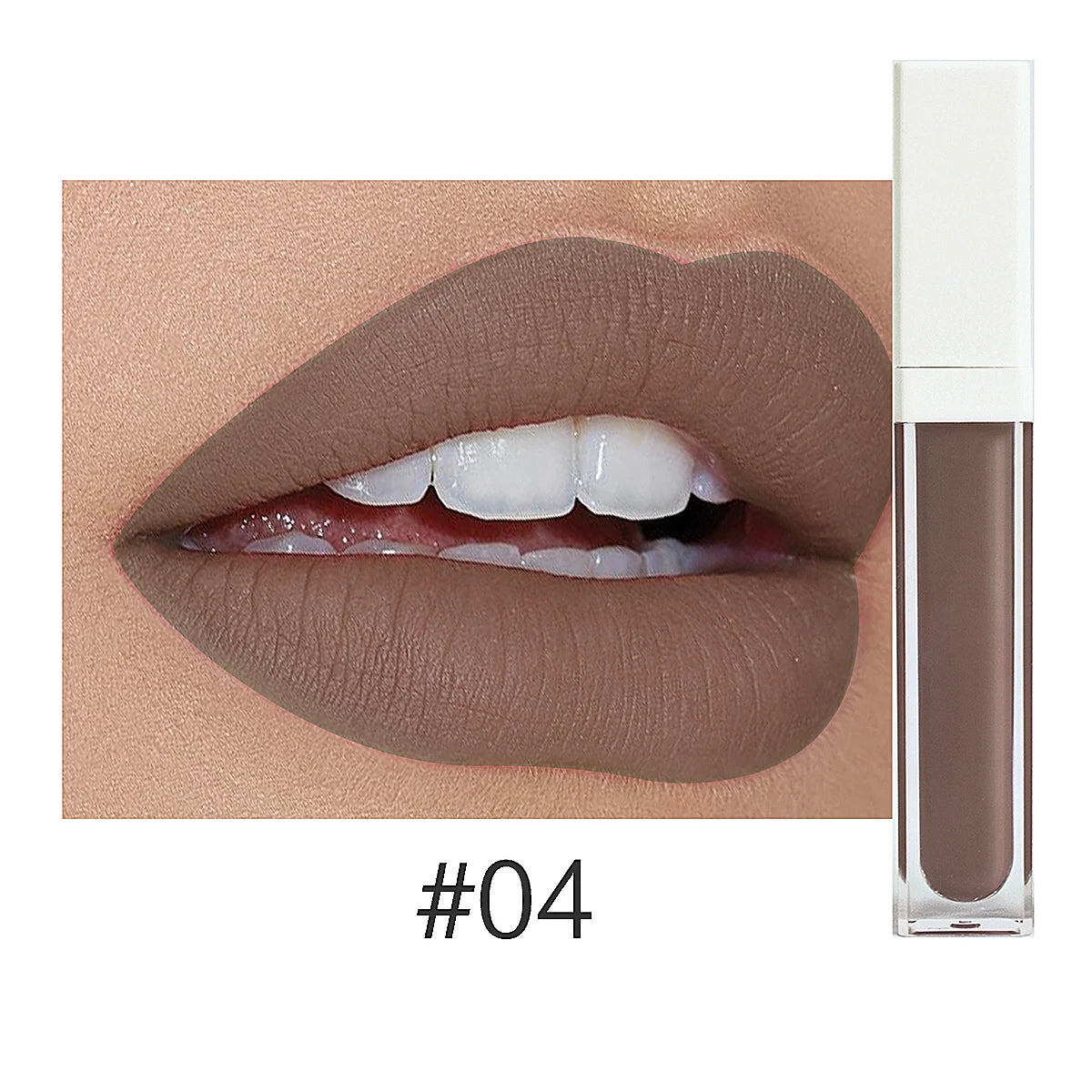 Rouge à Lèvres Liquide Mat Organique — 50 Teintes Vegan