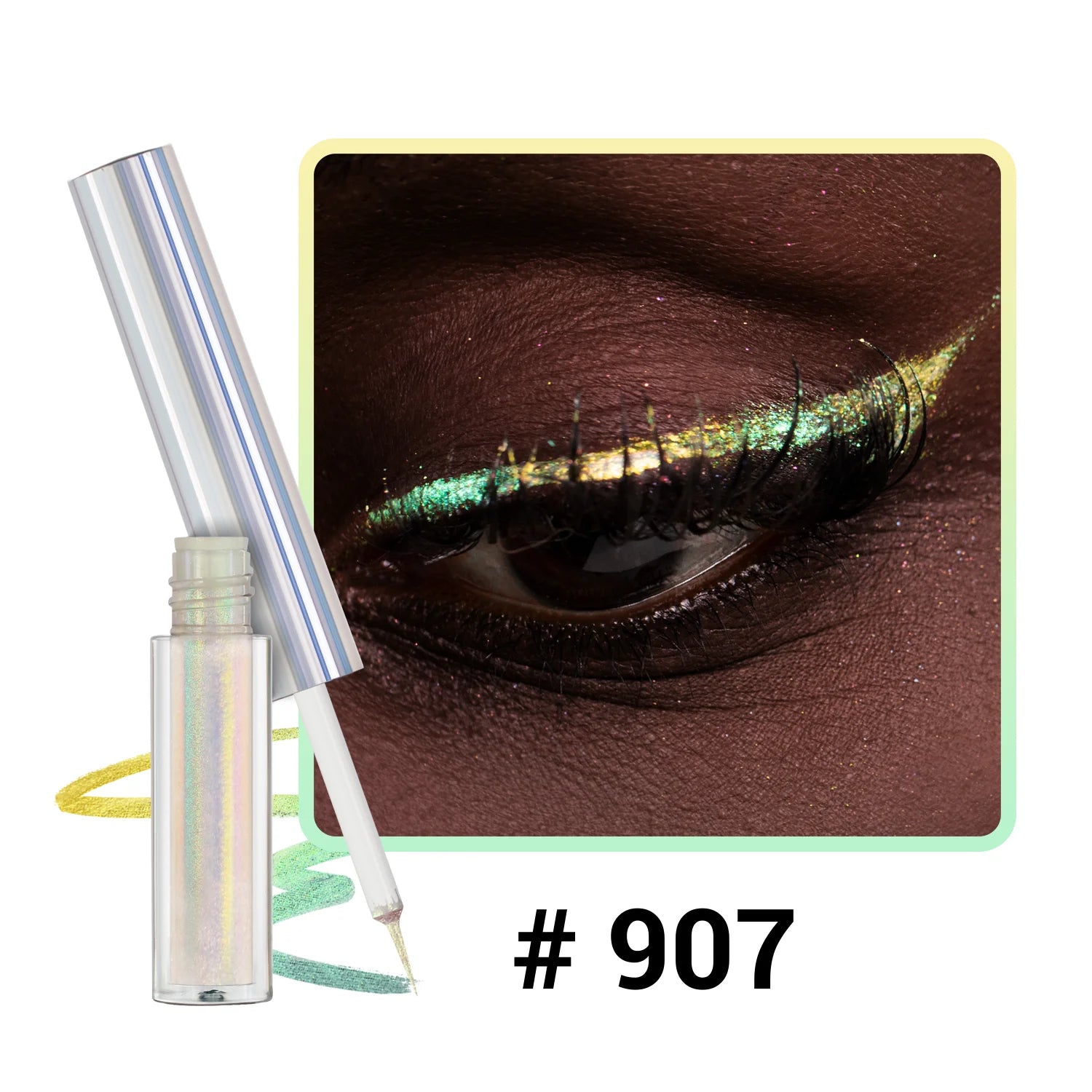 Eyeliner Liquide Multichrome — Reflets Métalliques Waterproof