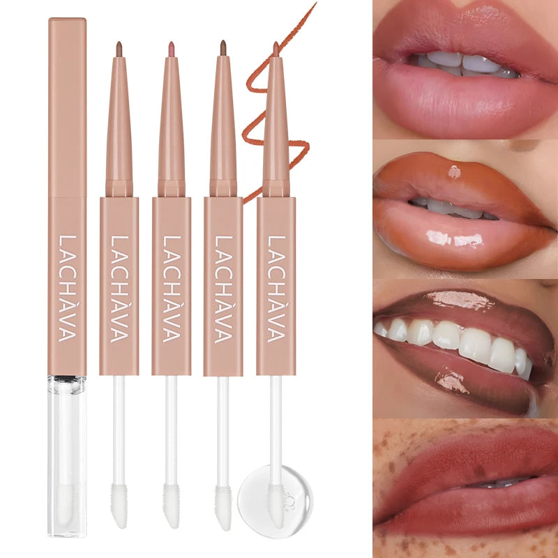 Duo Lipliner & Lip Gloss 2-en-1 — Repulpant Longue Tenue
