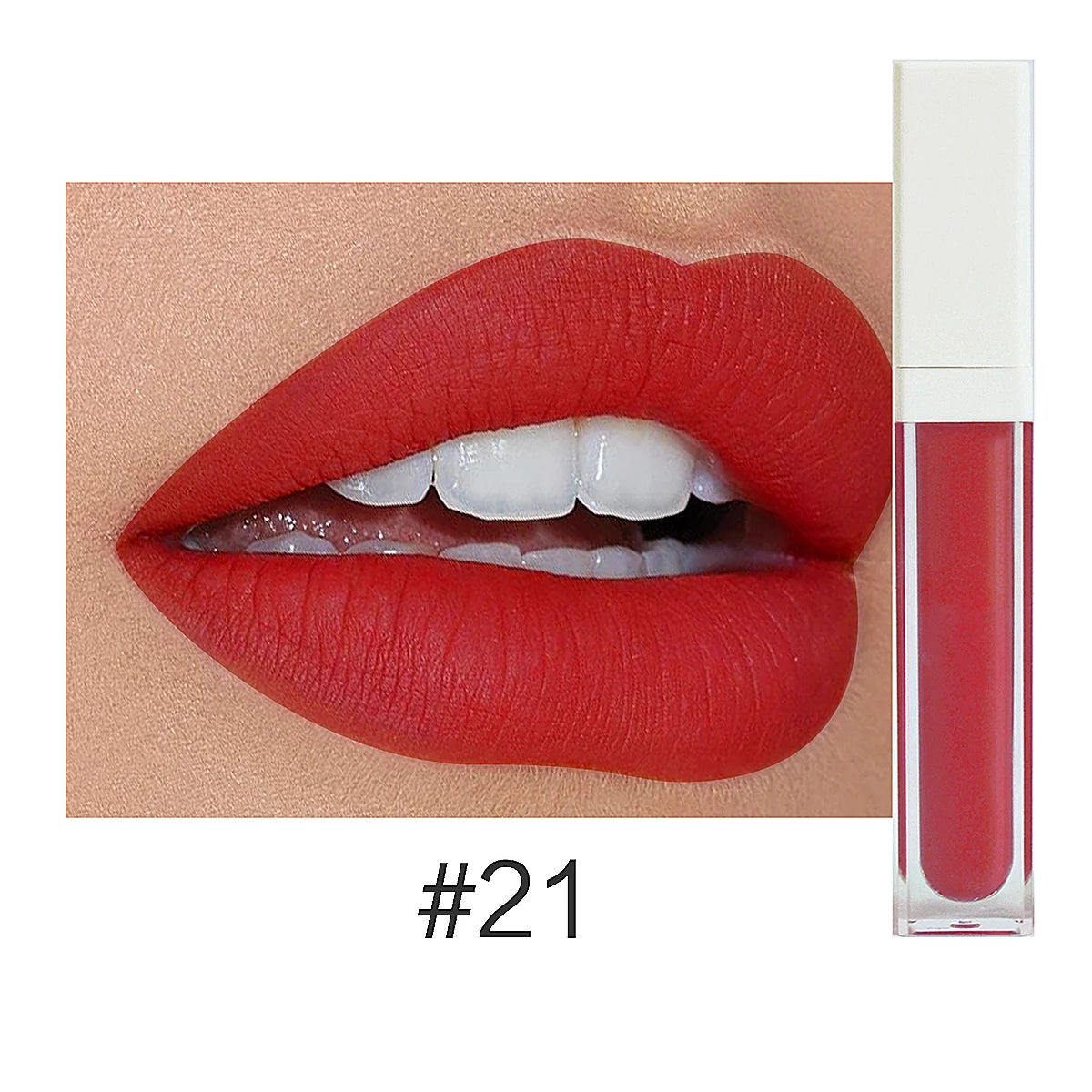 Rouge à Lèvres Liquide Mat Organique — 50 Teintes Vegan