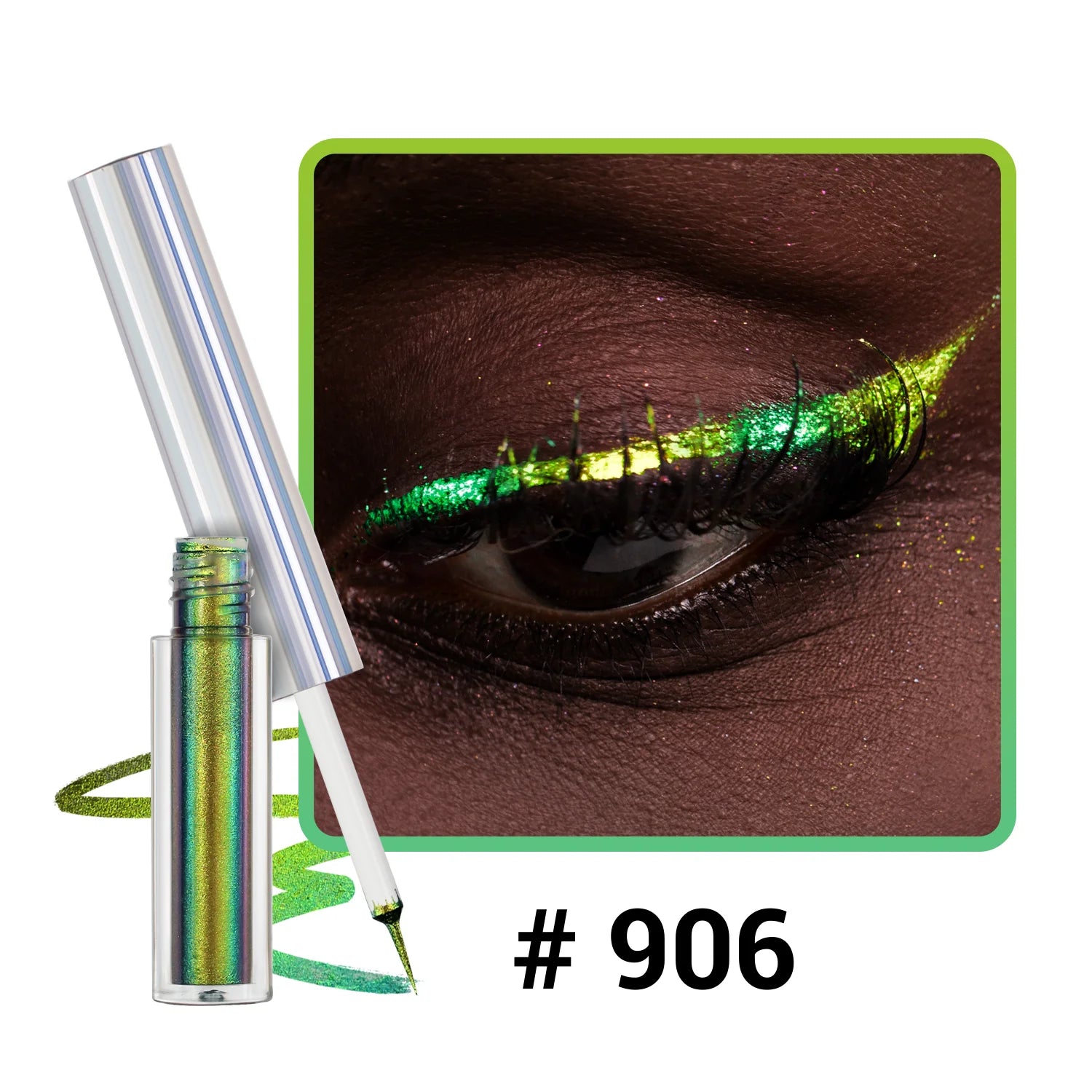 Eyeliner Liquide Multichrome — Reflets Métalliques Waterproof