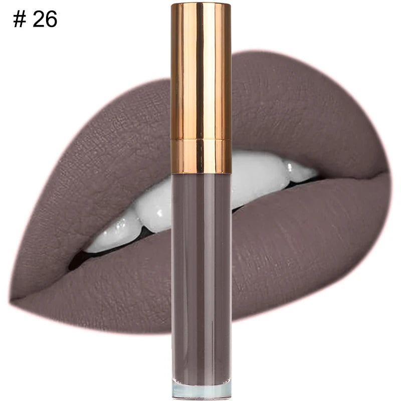 Rouge à Lèvres Liquide Mat — 41 Teintes Vegan Longue Tenue