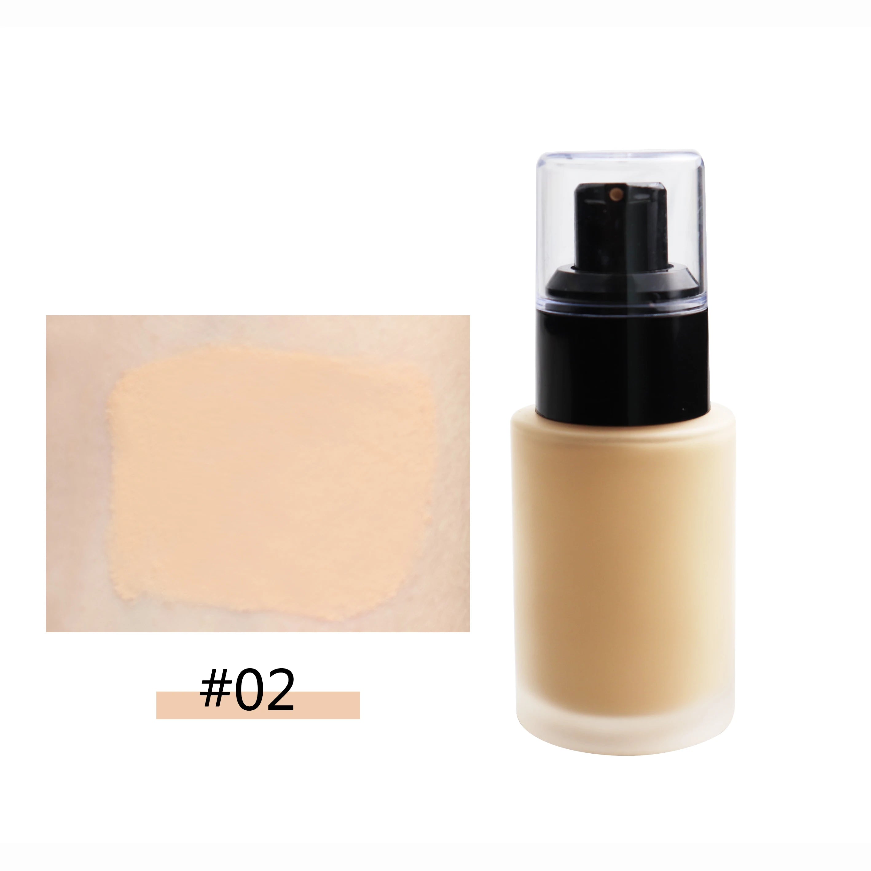Fond de Teint Liquide Waterproof — 12 Teintes Longue Tenue