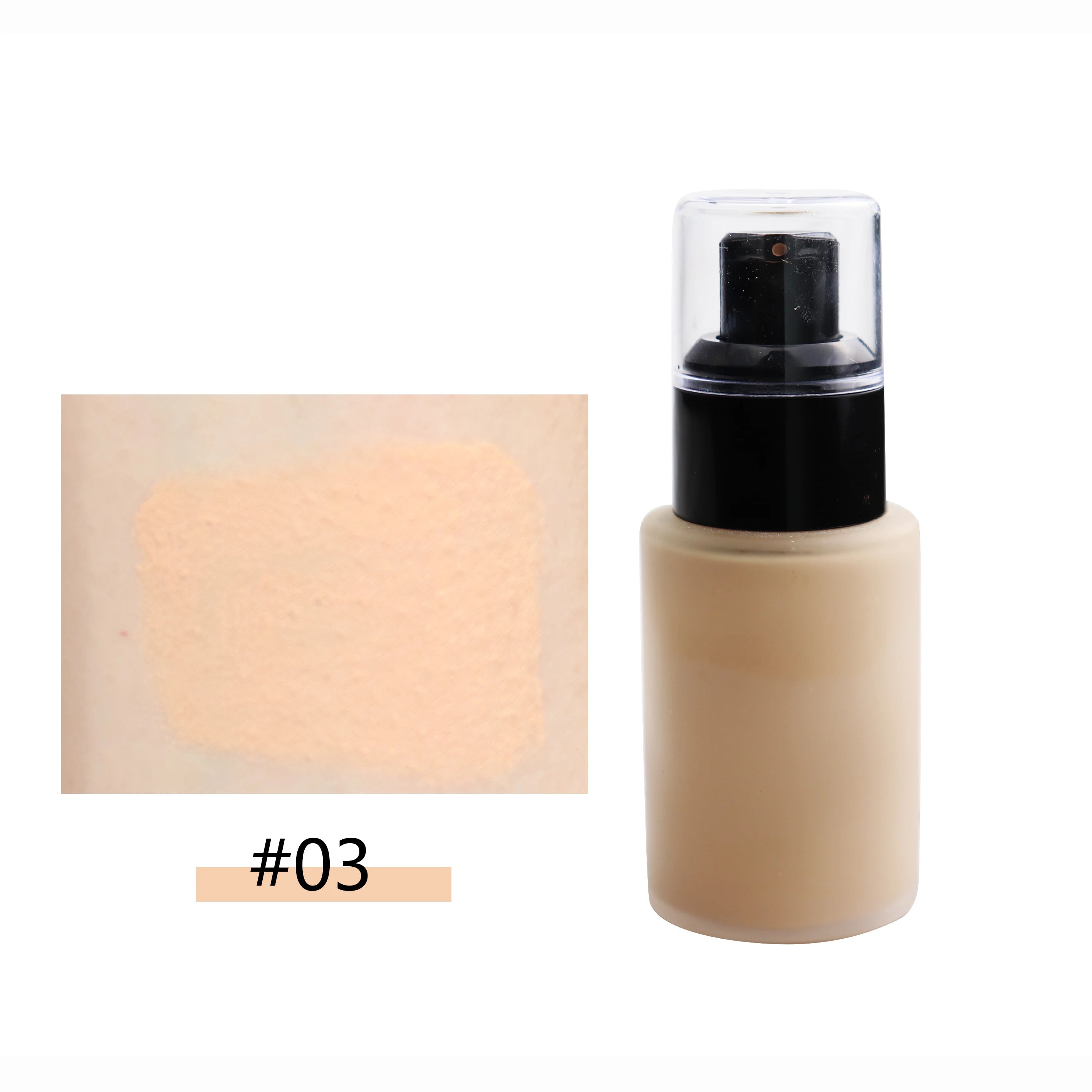 Fond de Teint Liquide Waterproof — 12 Teintes Longue Tenue