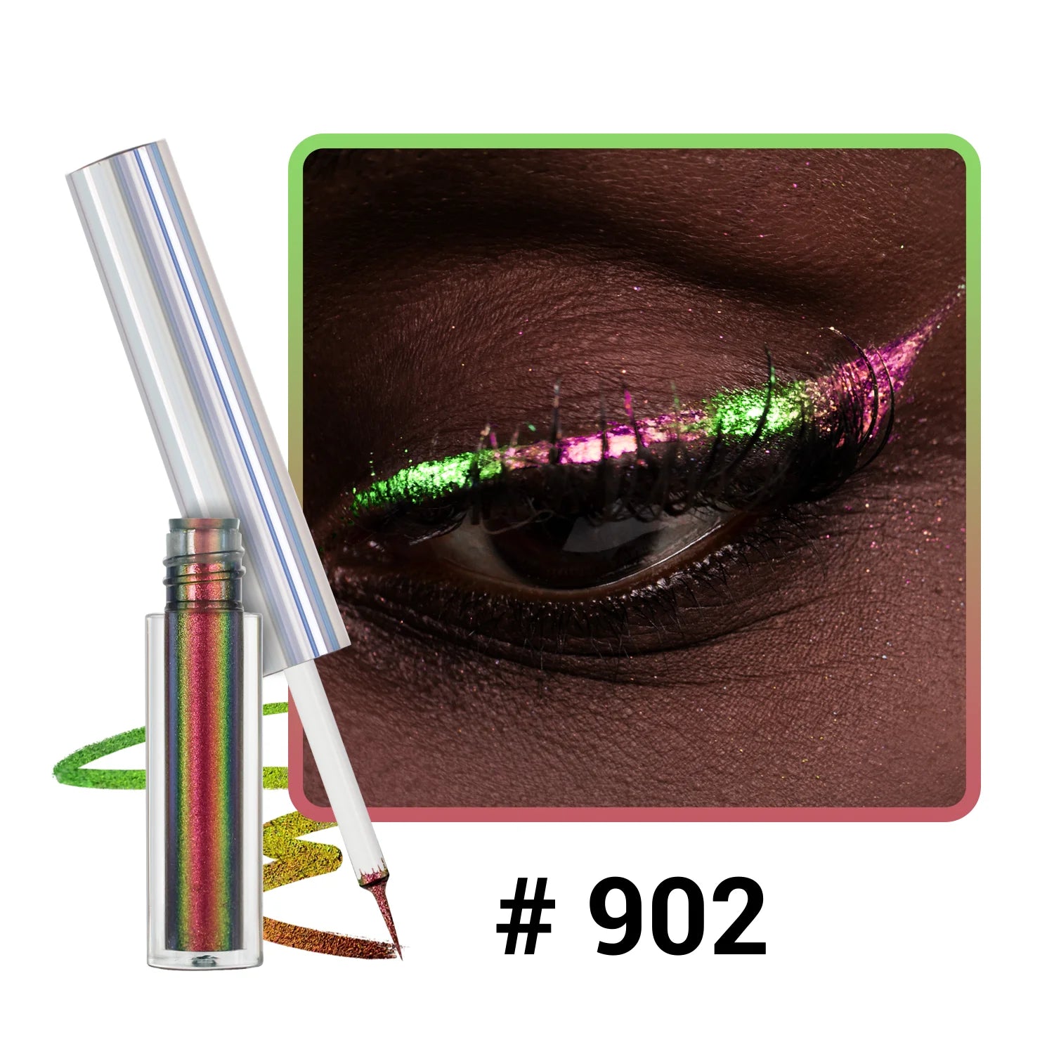 Eyeliner Liquide Multichrome — Reflets Métalliques Waterproof