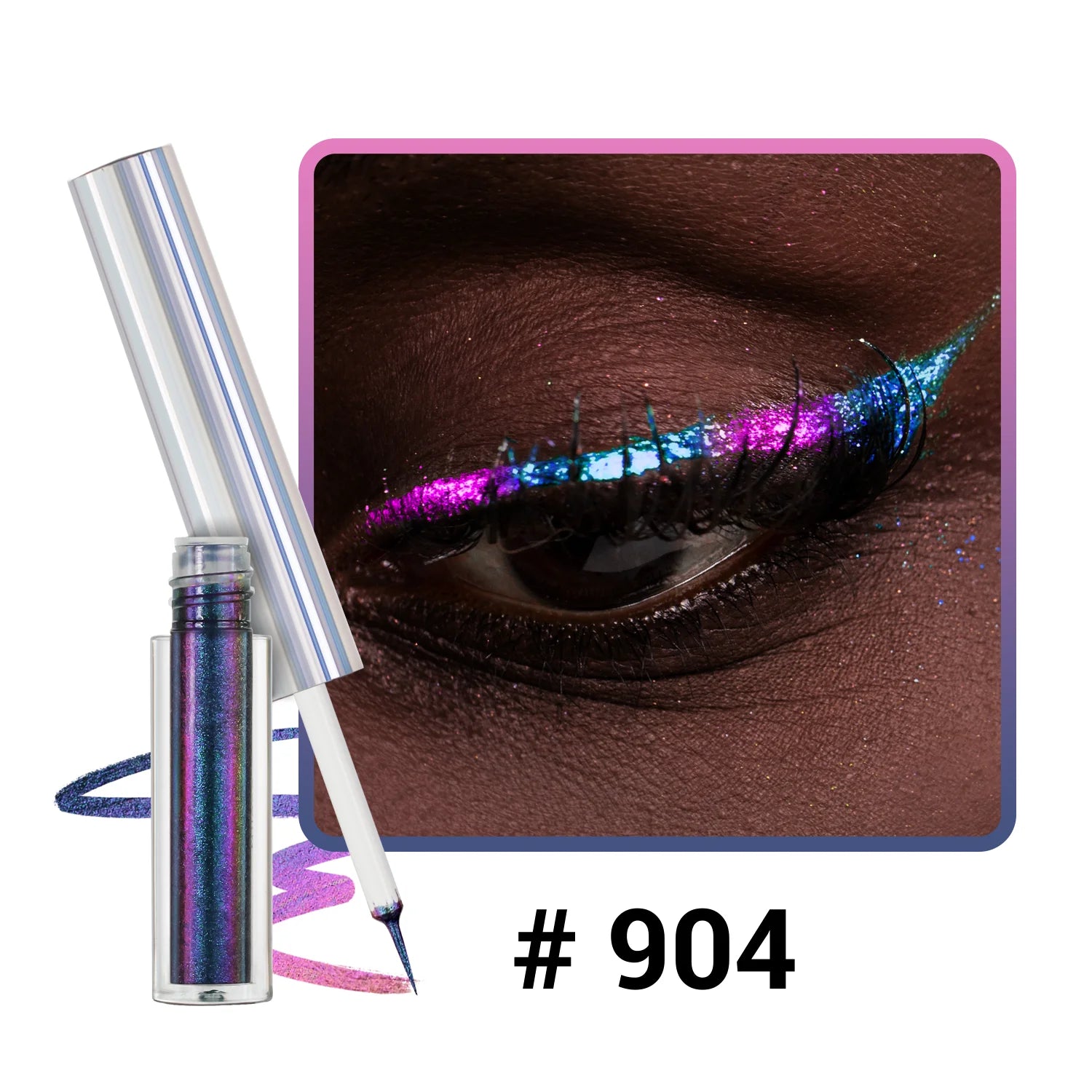 Eyeliner Liquide Multichrome — Reflets Métalliques Waterproof