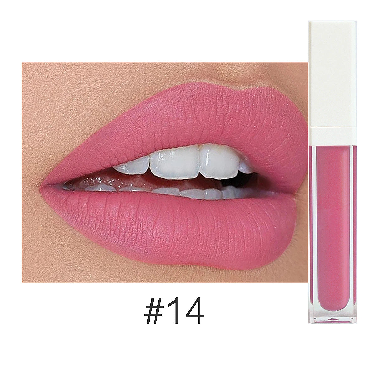 Rouge à Lèvres Liquide Mat Organique — 50 Teintes Vegan