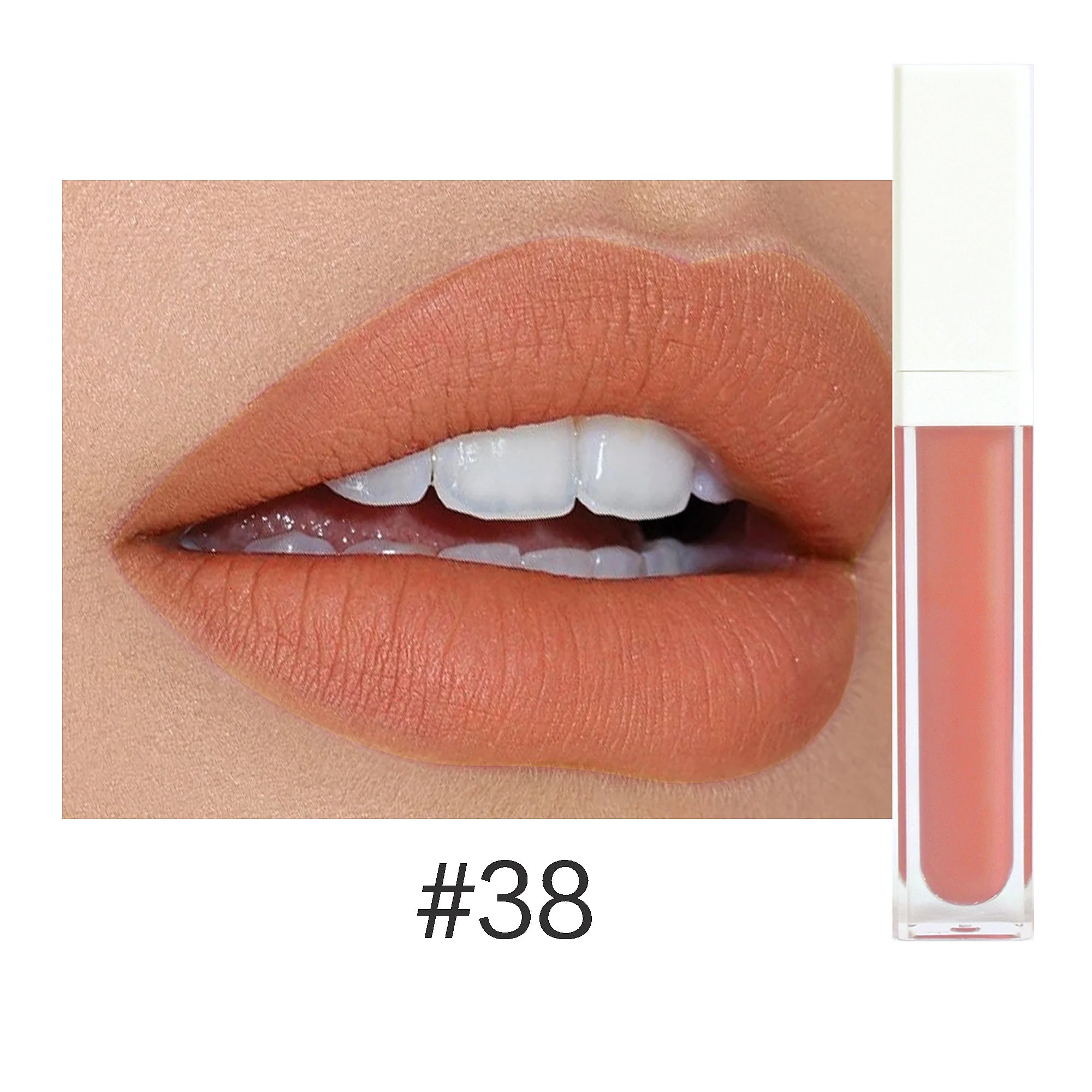 Rouge à Lèvres Liquide Mat Organique — 50 Teintes Vegan