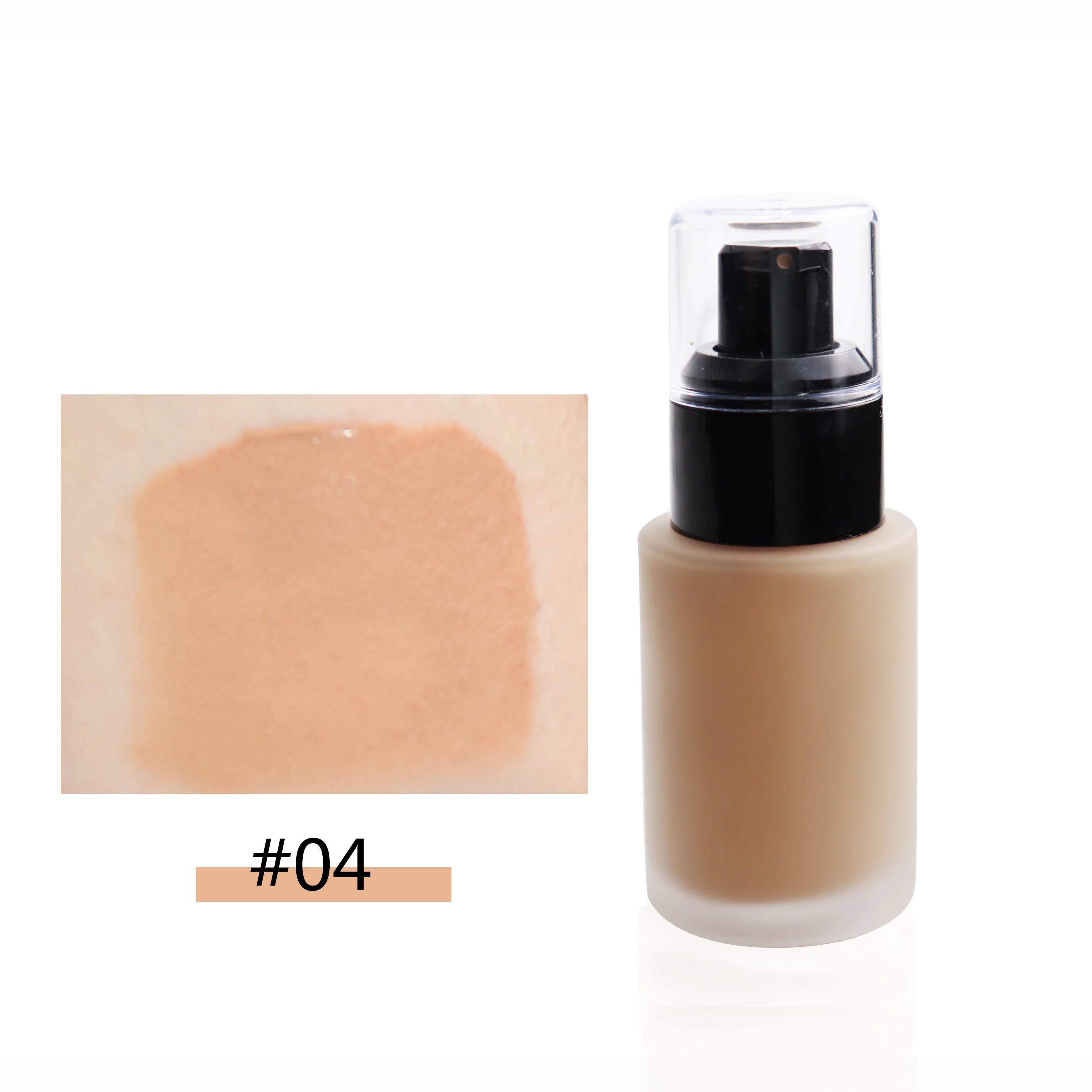 Fond de Teint Liquide Waterproof — 12 Teintes Longue Tenue