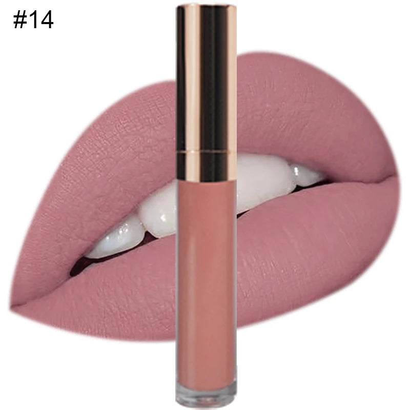 Rouge à Lèvres Liquide Mat — 41 Teintes Vegan Longue Tenue