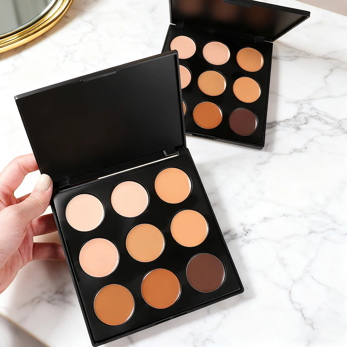 Palette Contouring 9 Teintes — Bronzer & Correcteur