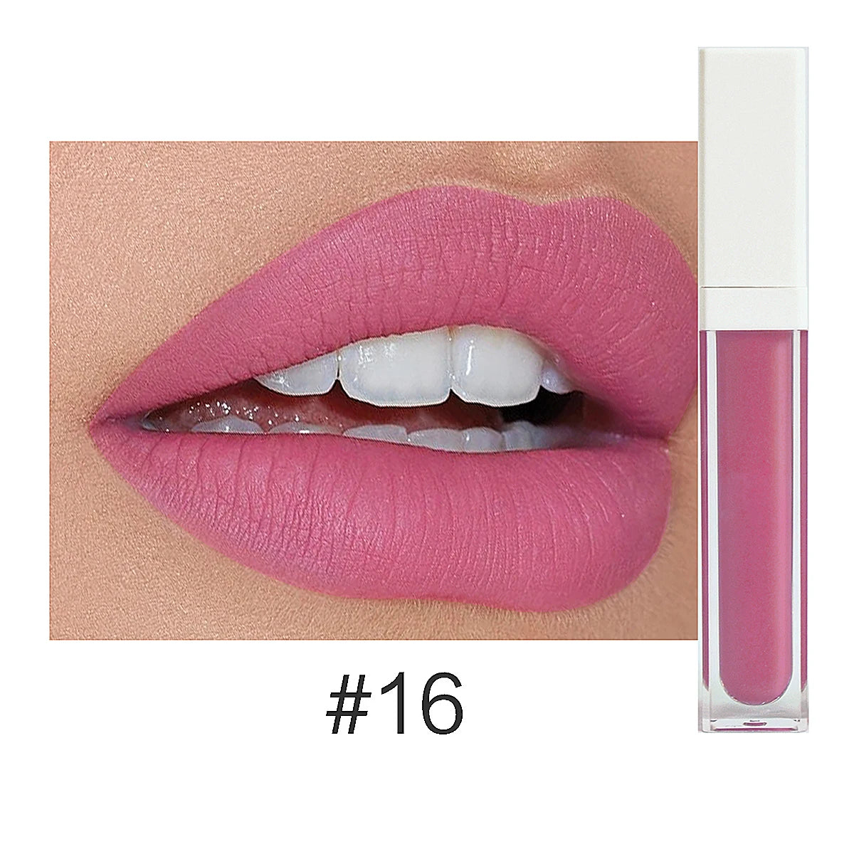 Rouge à Lèvres Liquide Mat Organique — 50 Teintes Vegan