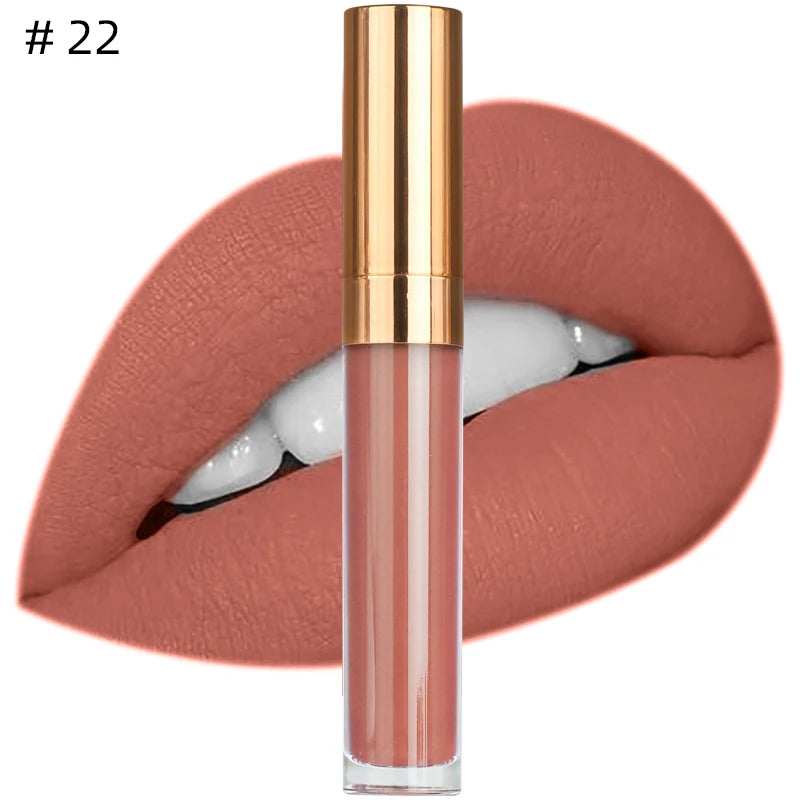 Rouge à Lèvres Liquide Mat — 41 Teintes Vegan Longue Tenue