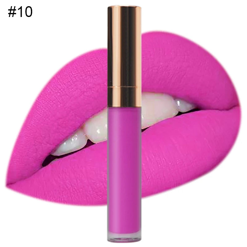 Rouge à Lèvres Liquide Mat — 41 Teintes Vegan Longue Tenue