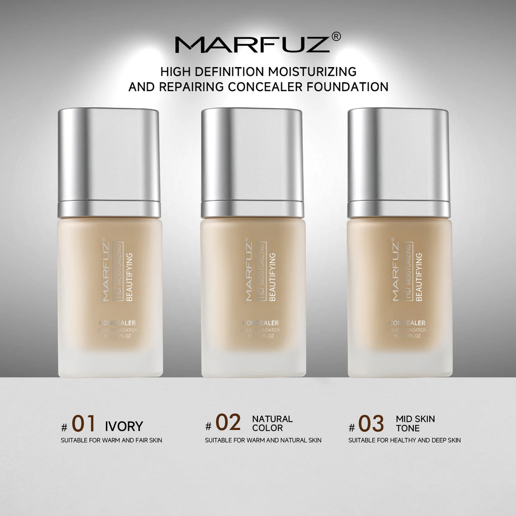 Fond de Teint Liquide Naturel — Haute Définition Longue Tenue