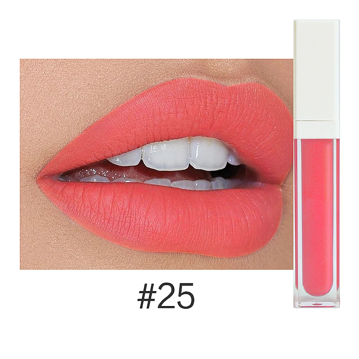 Rouge à Lèvres Liquide Mat Organique — 50 Teintes Vegan