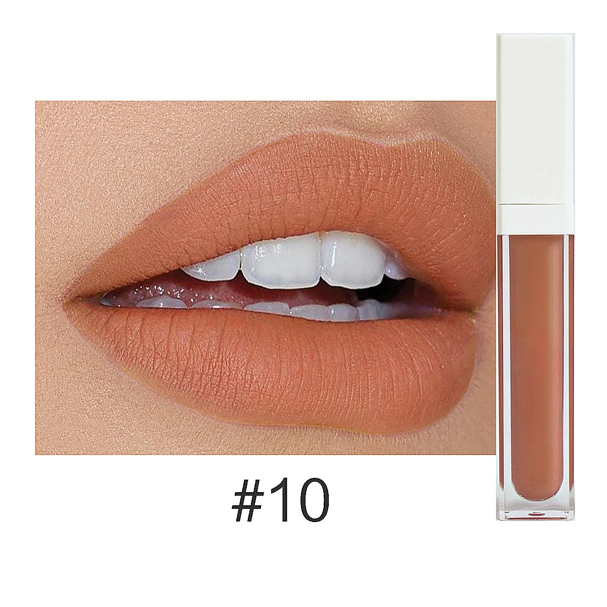 Rouge à Lèvres Liquide Mat Organique — 50 Teintes Vegan