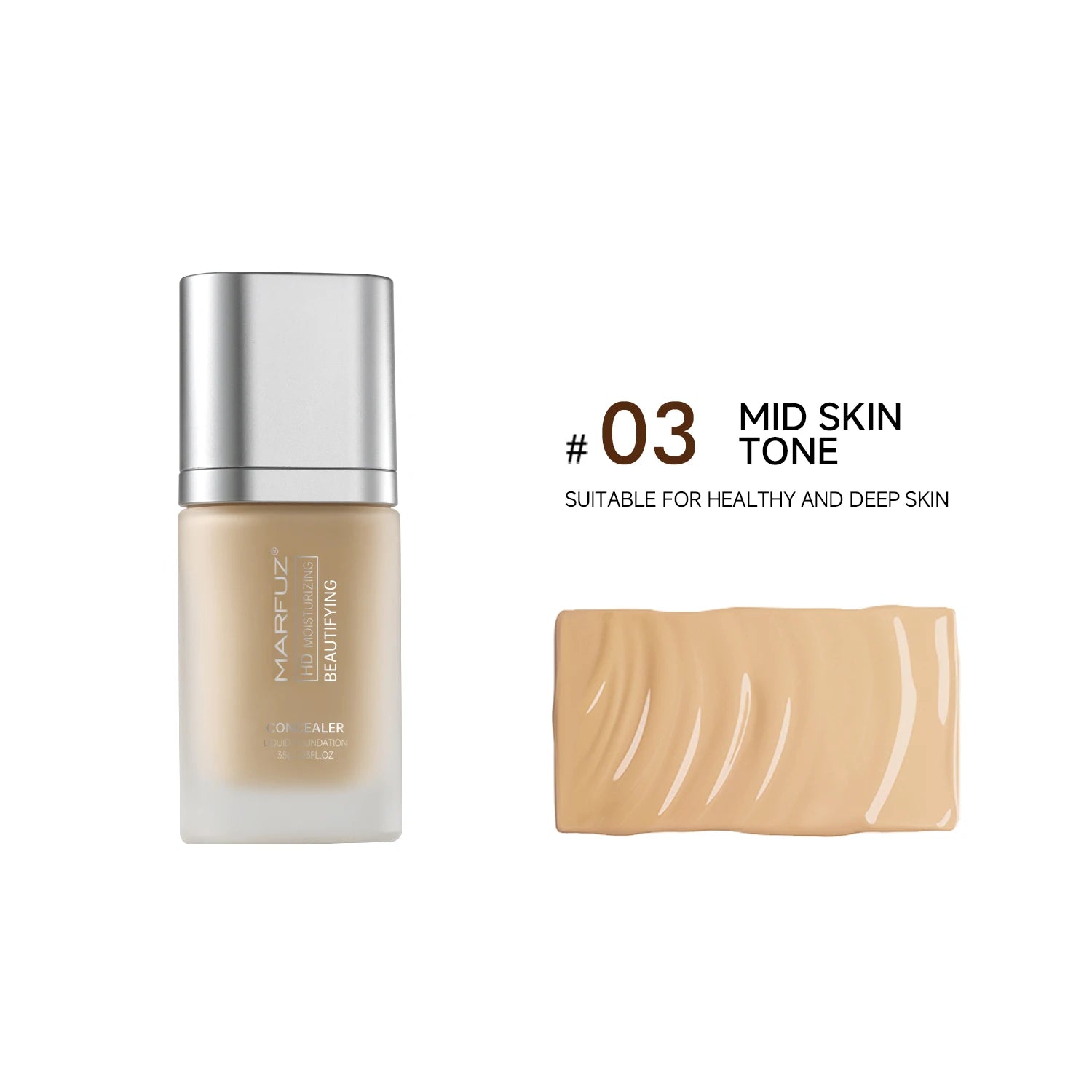 Fond de Teint Liquide Naturel — Haute Définition Longue Tenue