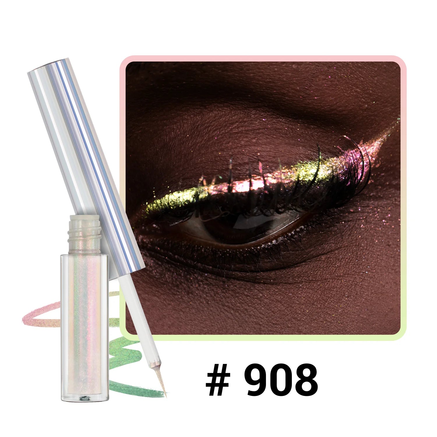Eyeliner Liquide Multichrome — Reflets Métalliques Waterproof