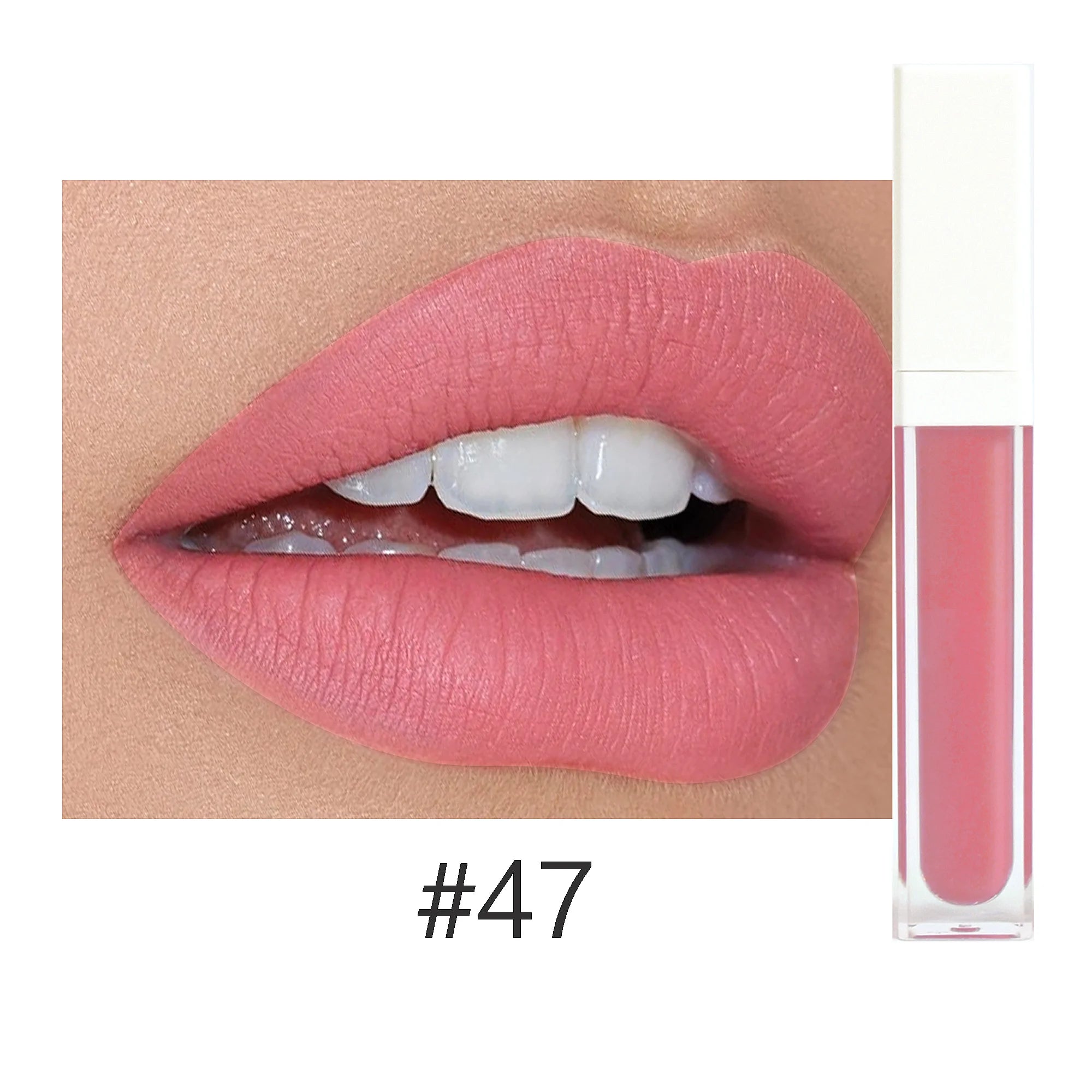 Rouge à Lèvres Liquide Mat Organique — 50 Teintes Vegan