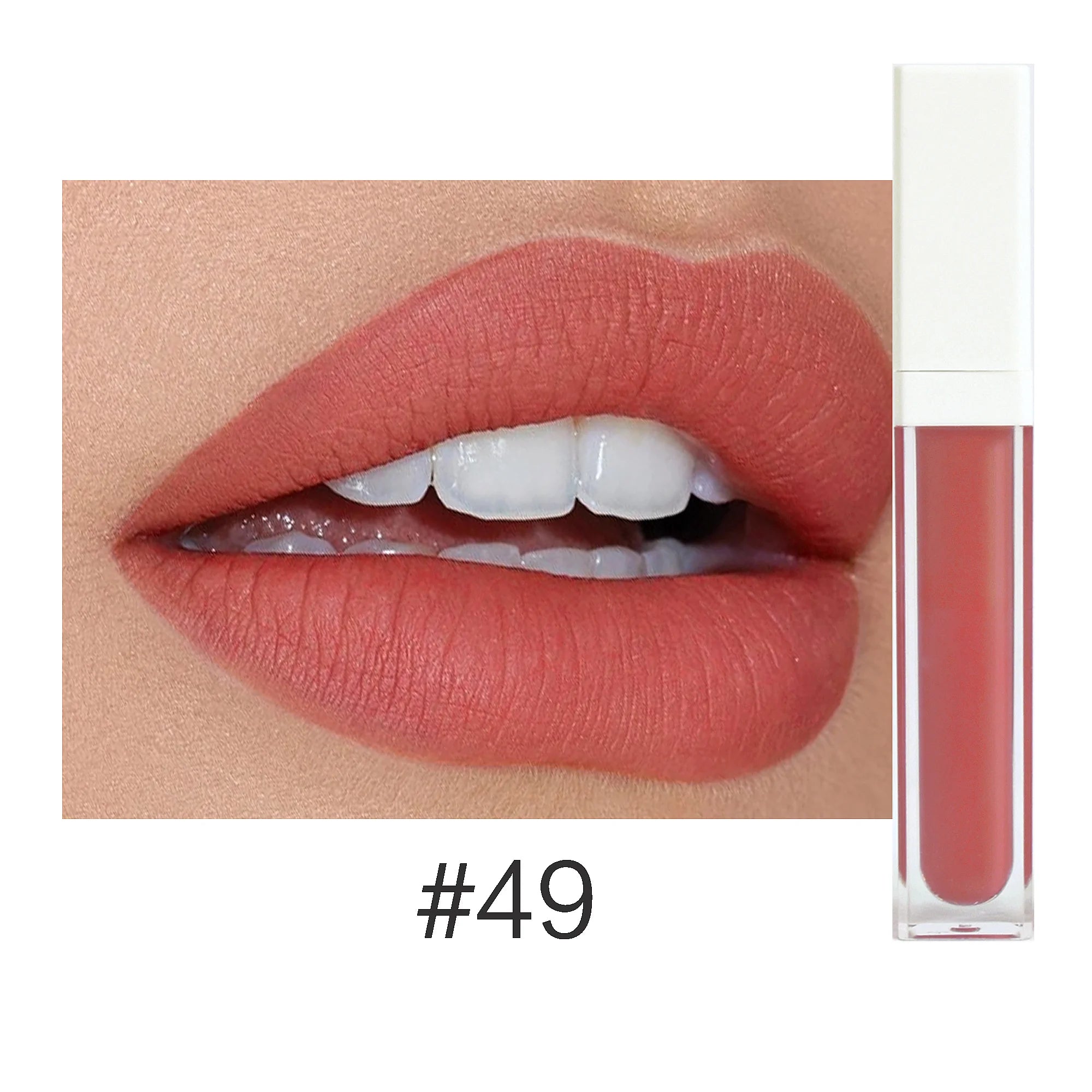 Rouge à Lèvres Liquide Mat Organique — 50 Teintes Vegan