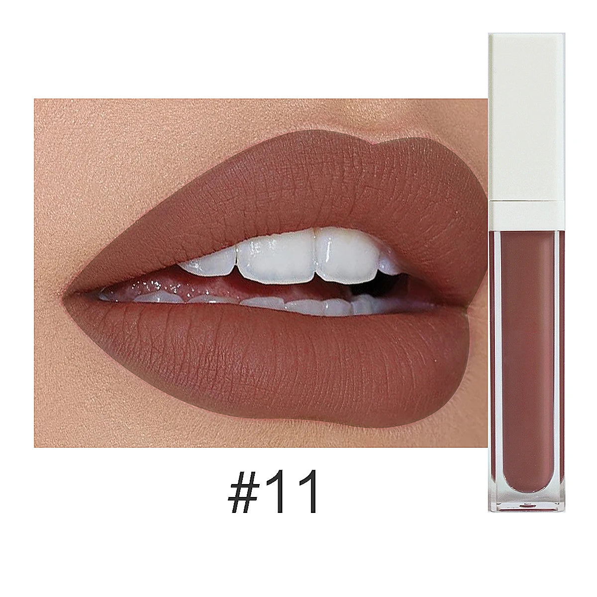 Rouge à Lèvres Liquide Mat Organique — 50 Teintes Vegan