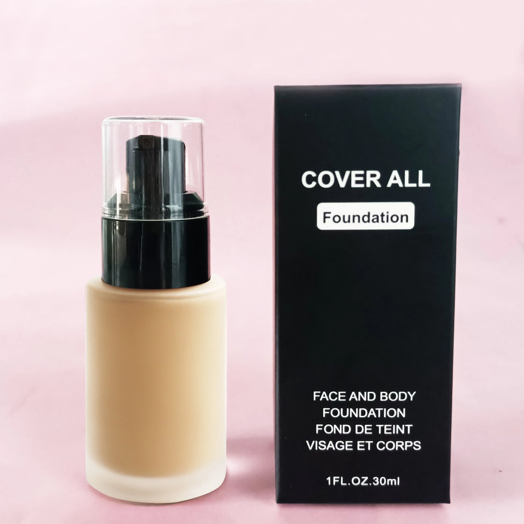 Fond de Teint Liquide Waterproof — 12 Teintes Longue Tenue
