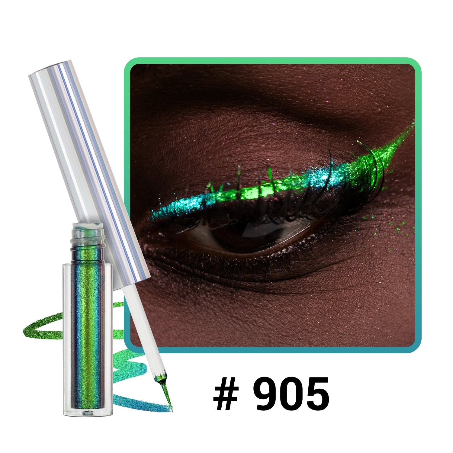 Eyeliner Liquide Multichrome — Reflets Métalliques Waterproof