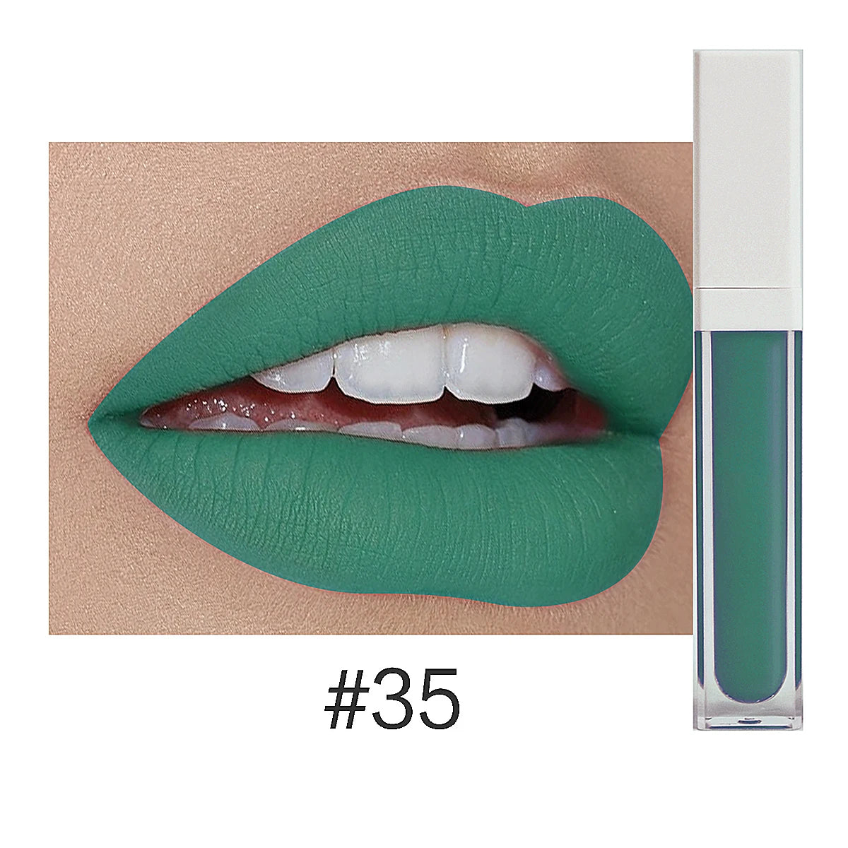 Rouge à Lèvres Liquide Mat Organique — 50 Teintes Vegan