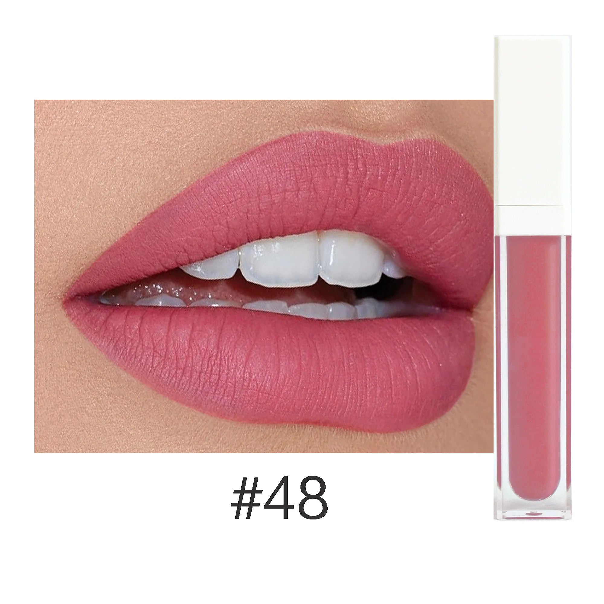 Rouge à Lèvres Liquide Mat Organique — 50 Teintes Vegan