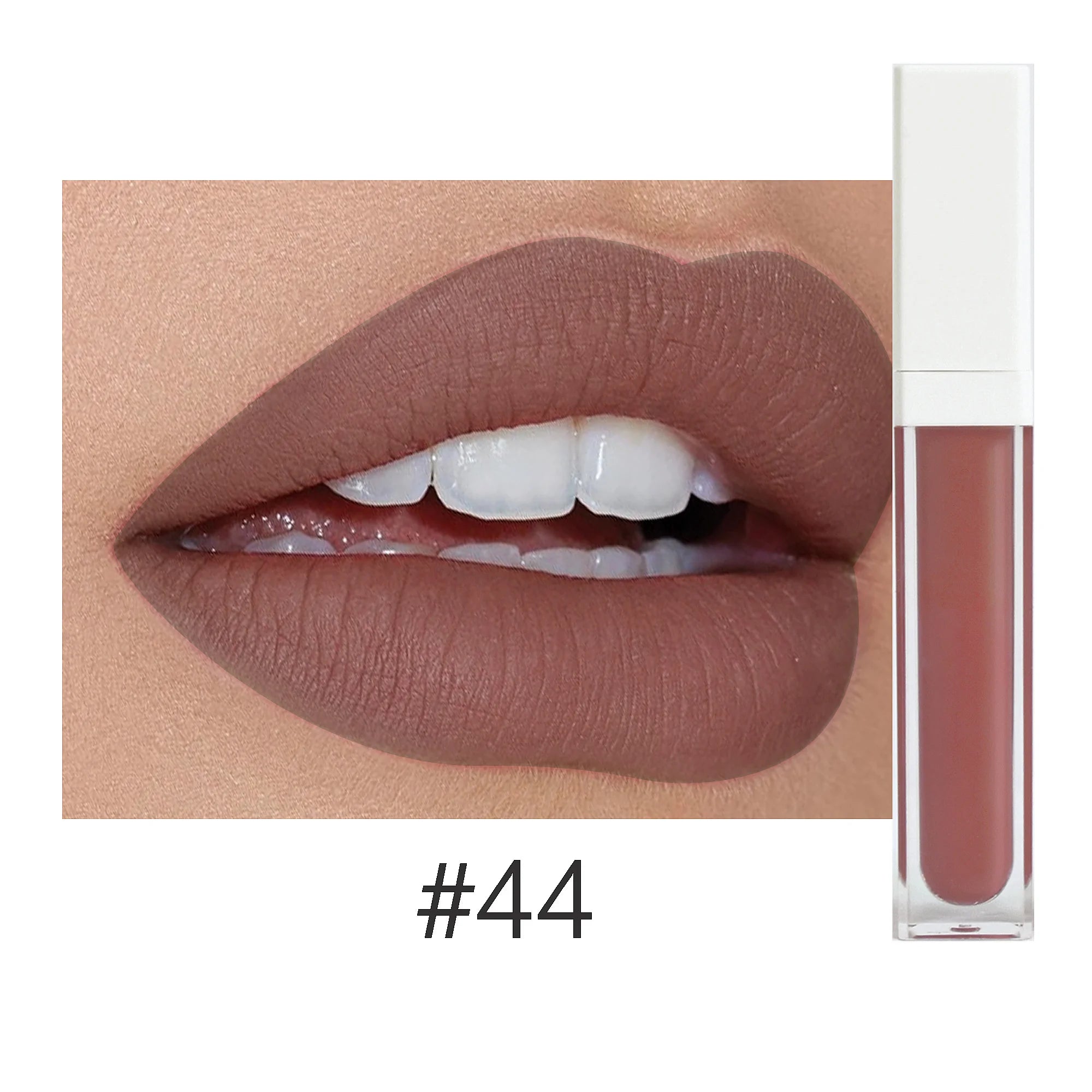 Rouge à Lèvres Liquide Mat Organique — 50 Teintes Vegan