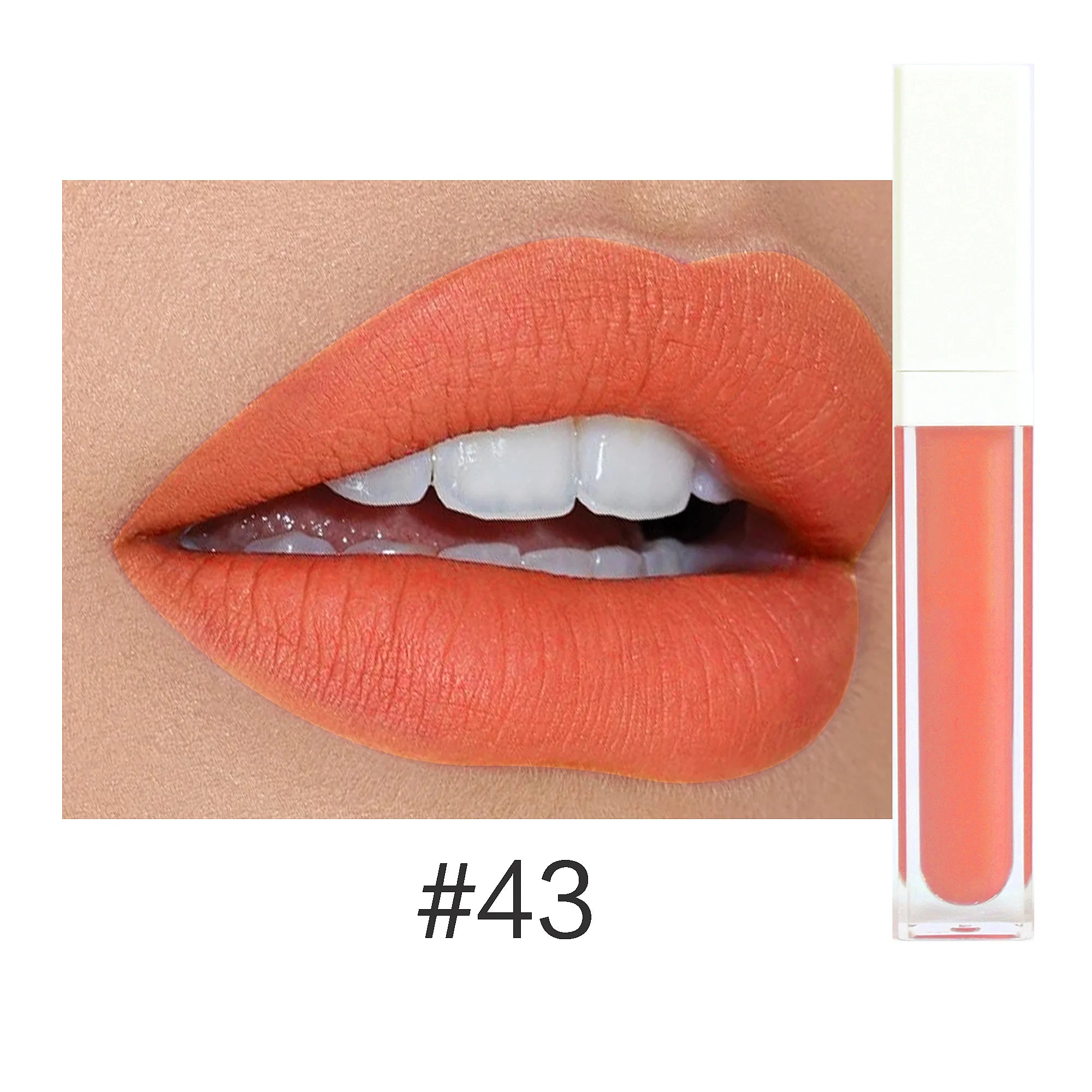 Rouge à Lèvres Liquide Mat Organique — 50 Teintes Vegan