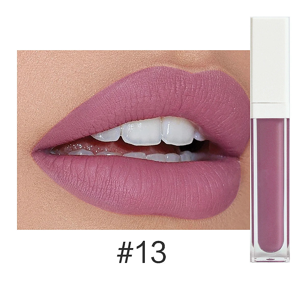 Rouge à Lèvres Liquide Mat Organique — 50 Teintes Vegan