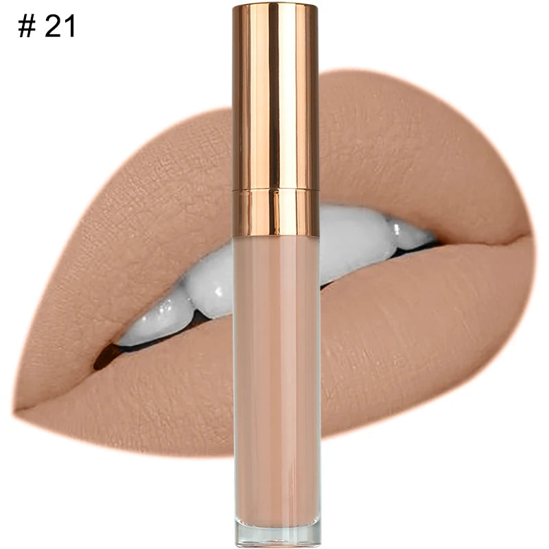 Rouge à Lèvres Liquide Mat — 41 Teintes Vegan Longue Tenue