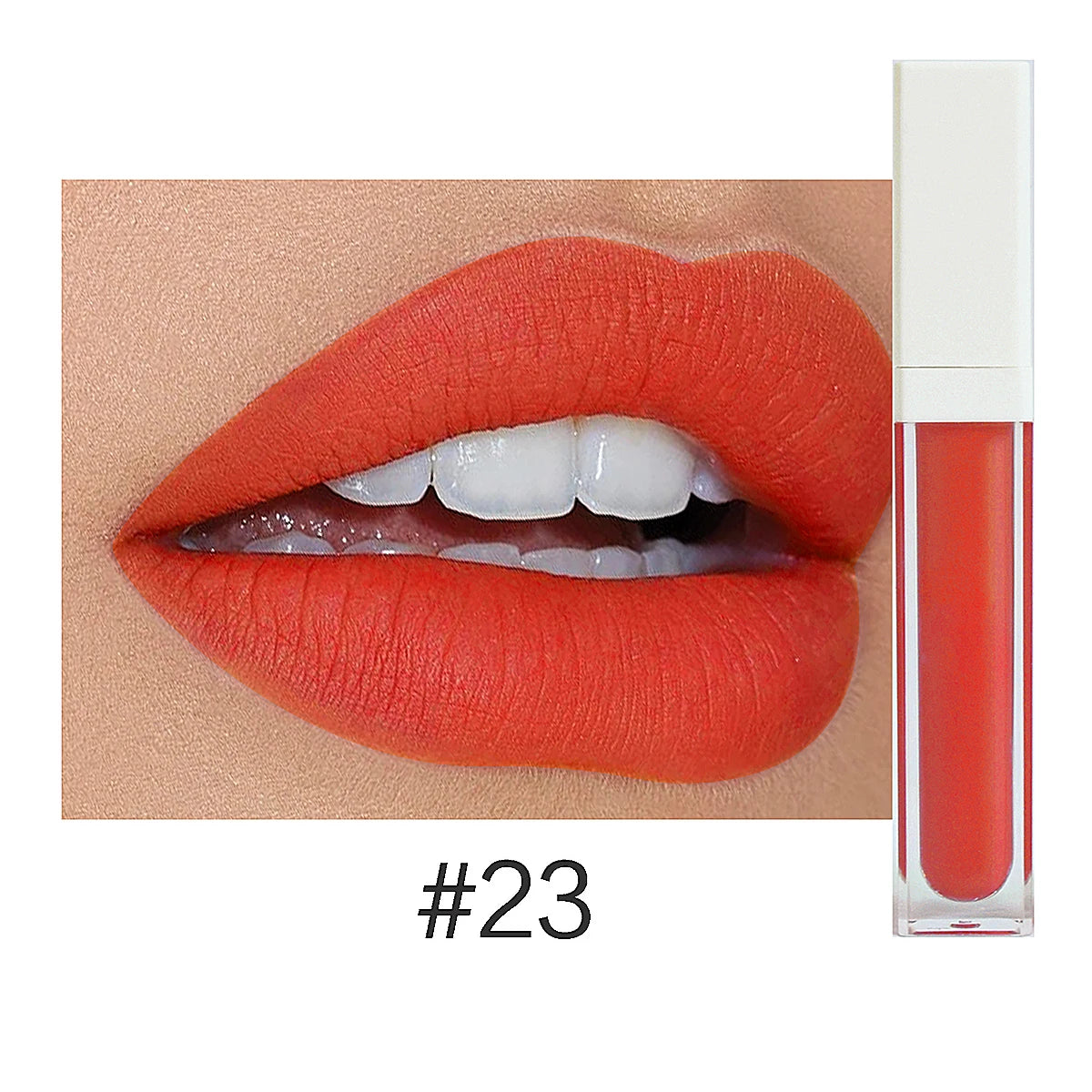 Rouge à Lèvres Liquide Mat Organique — 50 Teintes Vegan