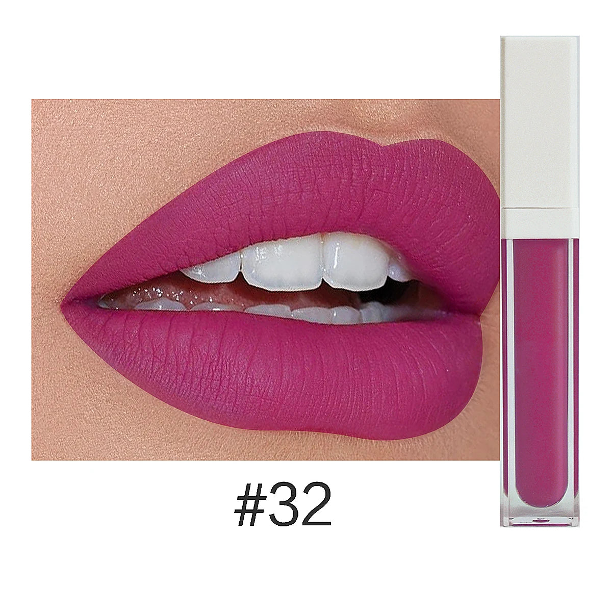 Rouge à Lèvres Liquide Mat Organique — 50 Teintes Vegan