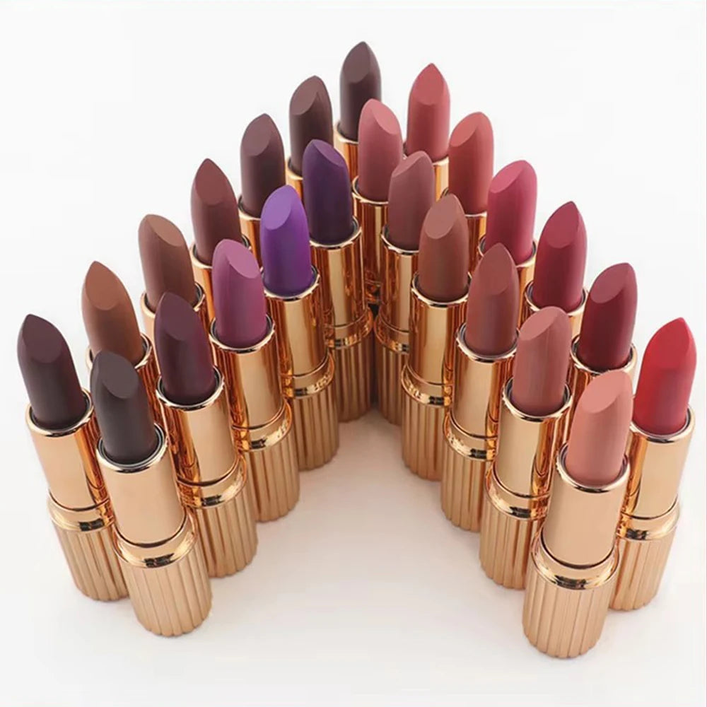 Rouge à Lèvres Mat Vegan — 24 Teintes Waterproof