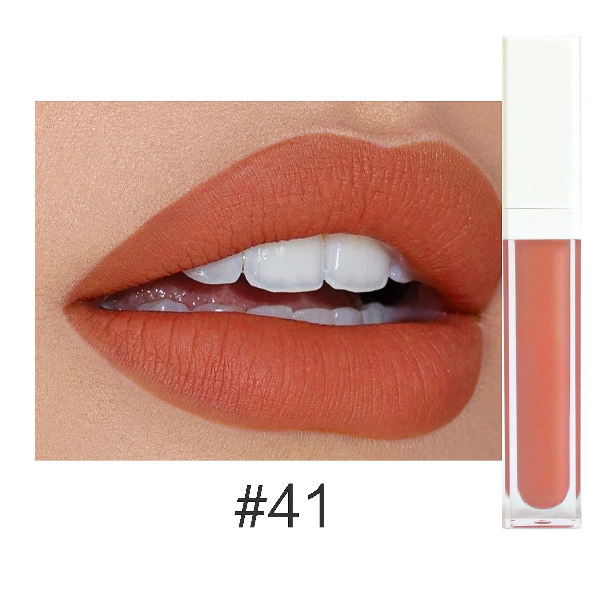 Rouge à Lèvres Liquide Mat Organique — 50 Teintes Vegan