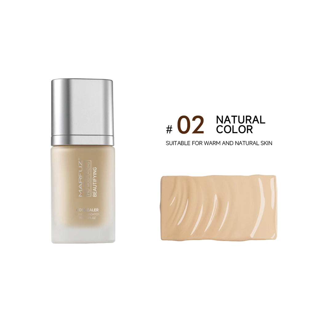Fond de Teint Liquide Naturel — Haute Définition Longue Tenue