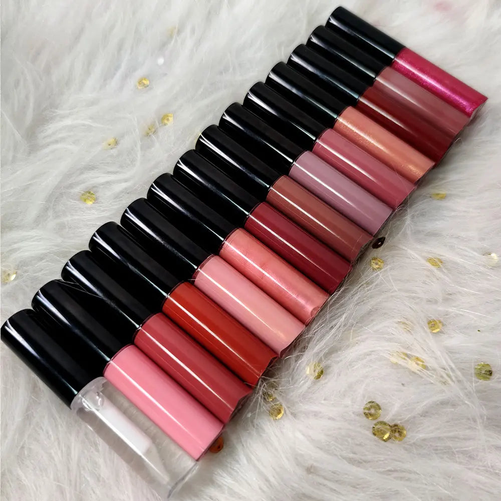 Lip Gloss Ultra-Brillant — 9 Teintes Effet Lèvres Pulpeuses