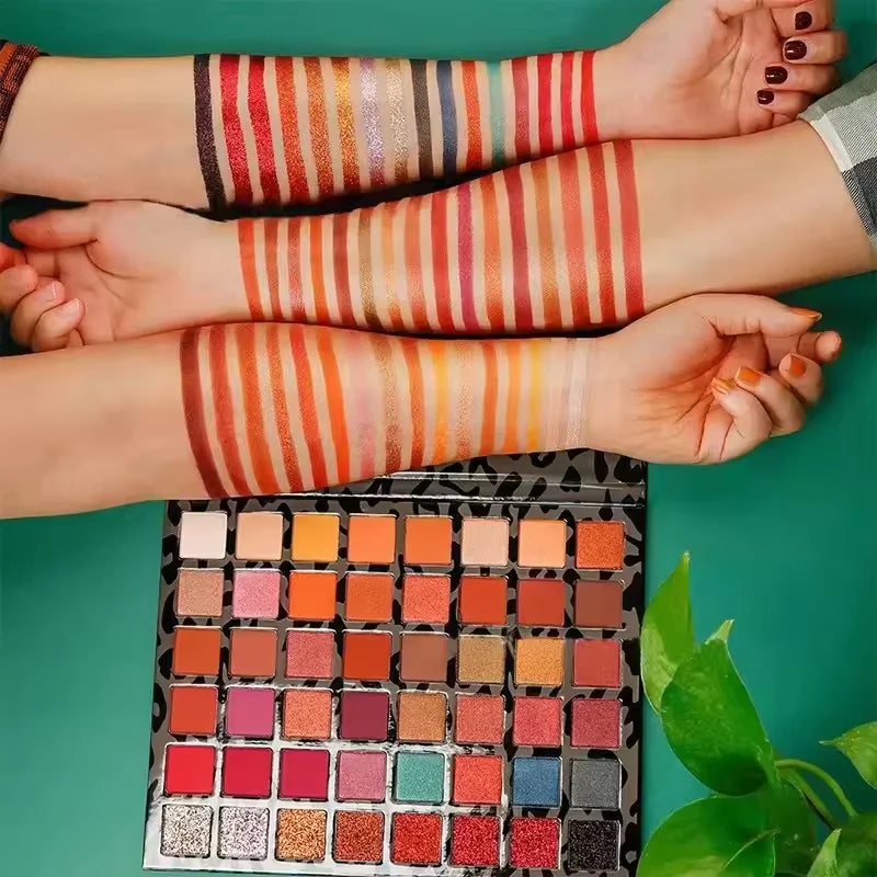 Palette Yeux 48 Couleurs — Shimmer & Mat Longue Tenue
