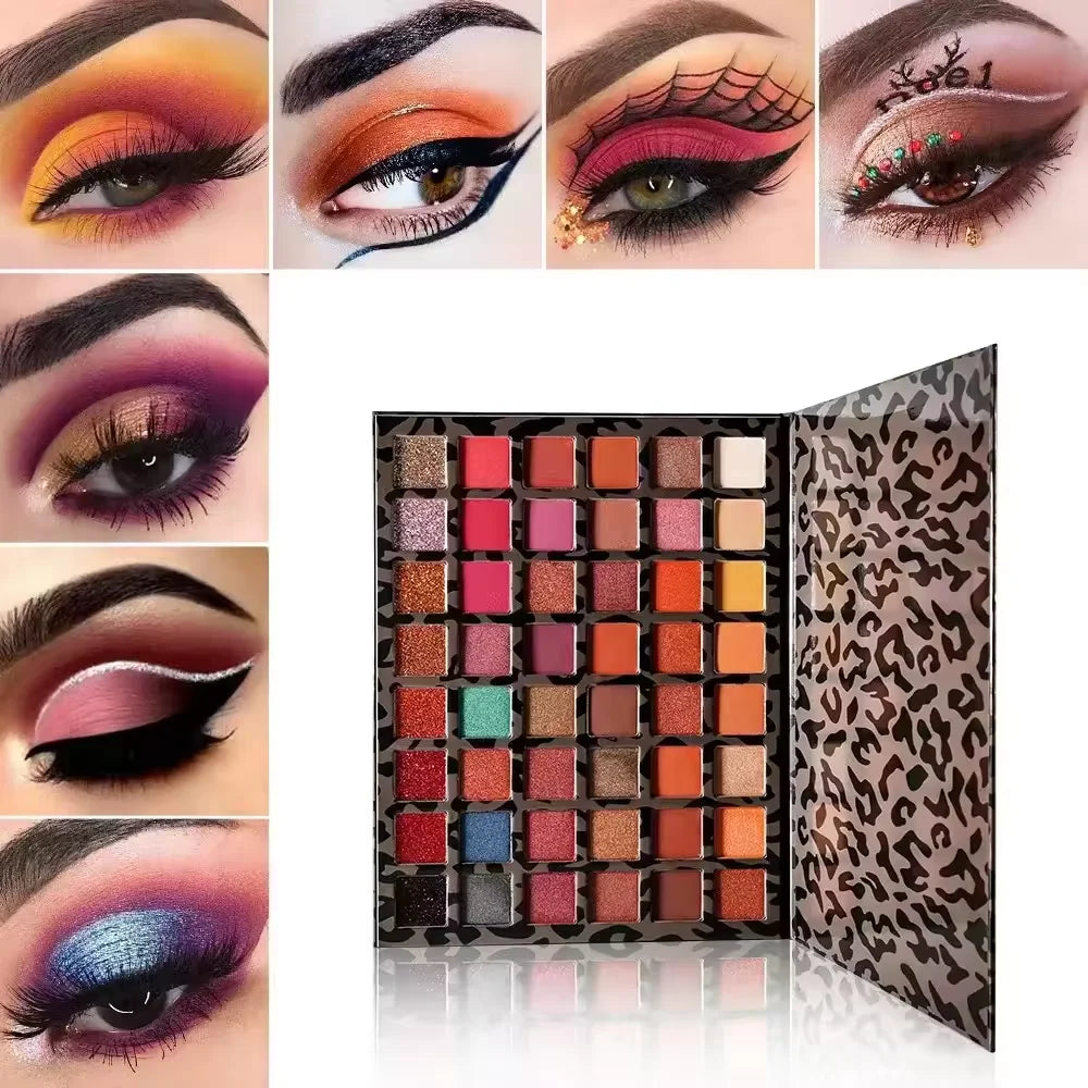 Palette Yeux 48 Couleurs — Shimmer & Mat Longue Tenue