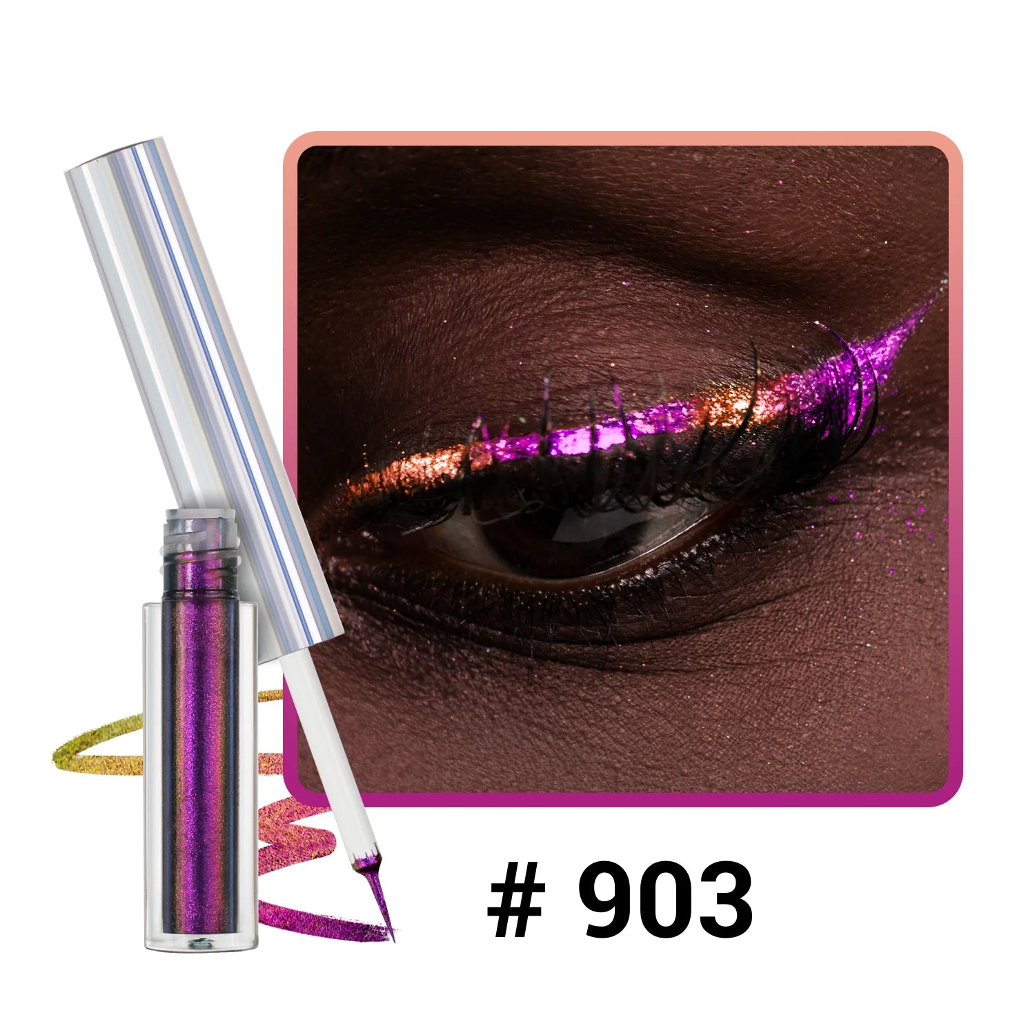 Eyeliner Liquide Multichrome — Reflets Métalliques Waterproof