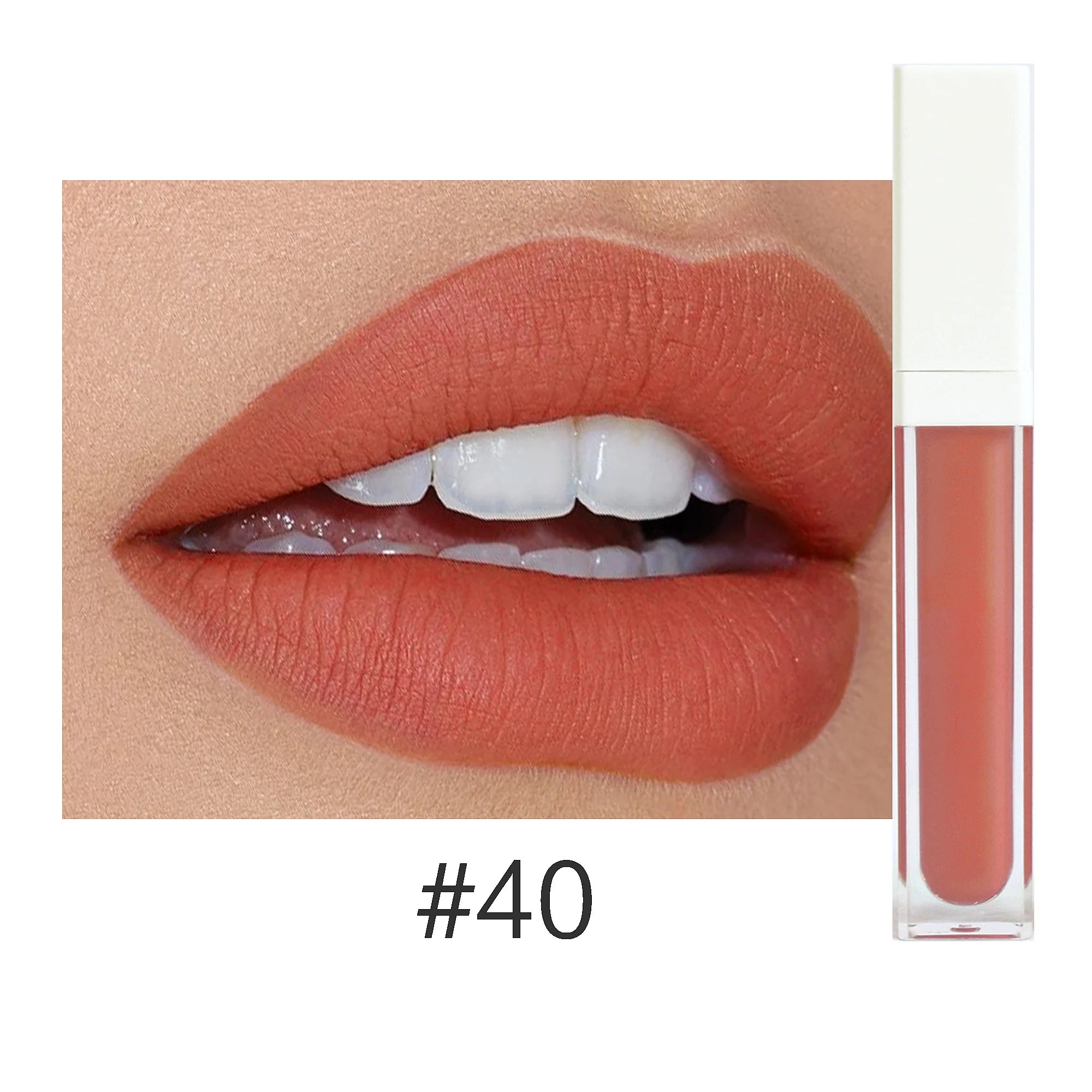 Rouge à Lèvres Liquide Mat Organique — 50 Teintes Vegan