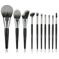 Set Pinceaux Luxe 10 Pièces — Poils Naturels avec Boîte