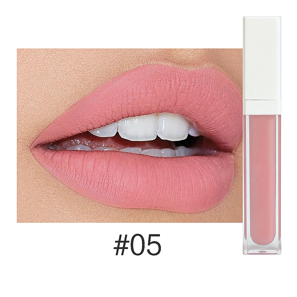 Rouge à Lèvres Liquide Mat Organique — 50 Teintes Vegan