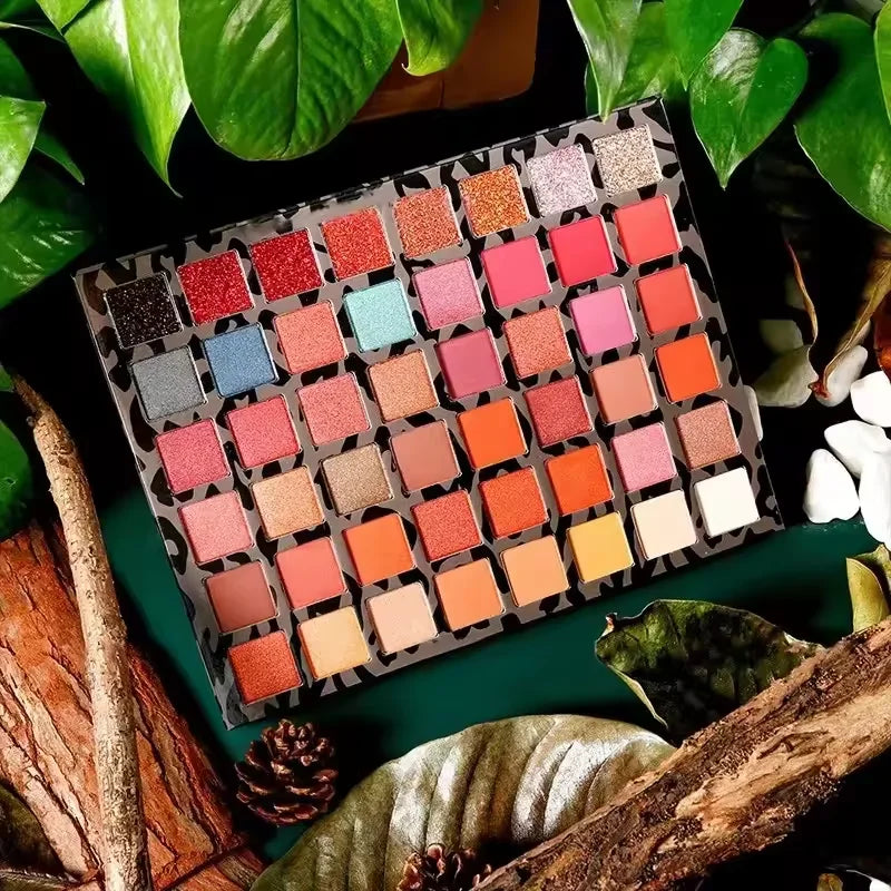 Palette Yeux 48 Couleurs — Shimmer & Mat Longue Tenue